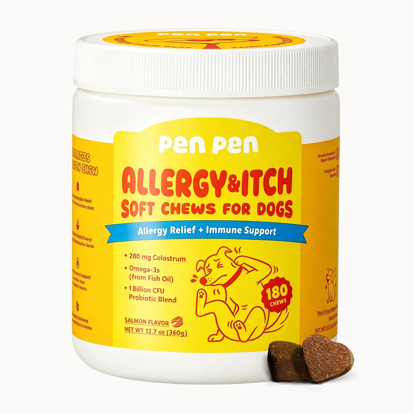 Allergy Relief + Immune Support Soft Chews for Dogs – Peanut Flavor