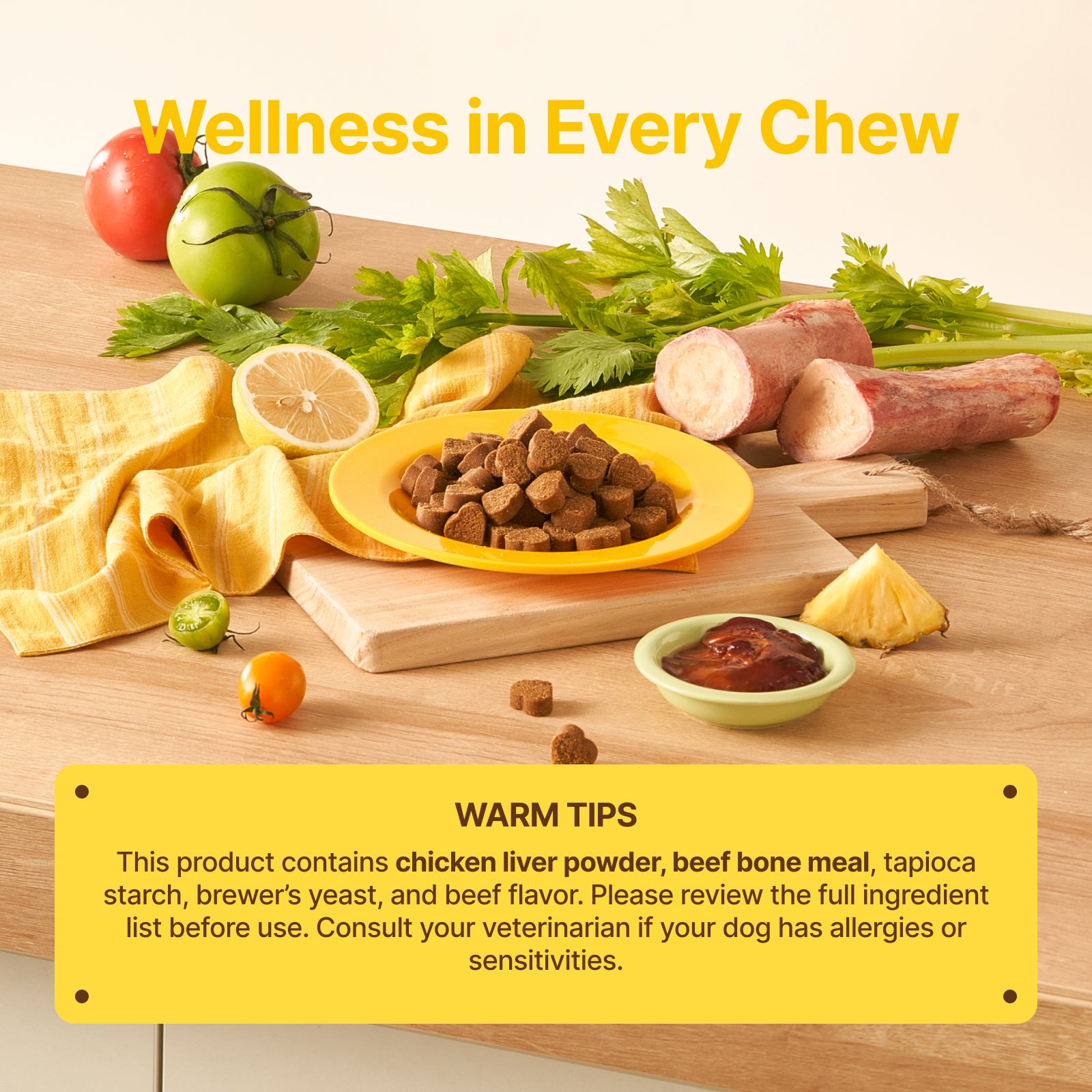 Gut Health + Immune Support Probiotic Soft Chews for Dogs – Beef Flavor